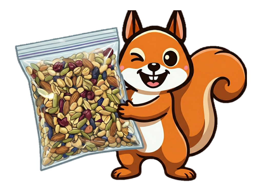 Ardilla Mascota con Snack